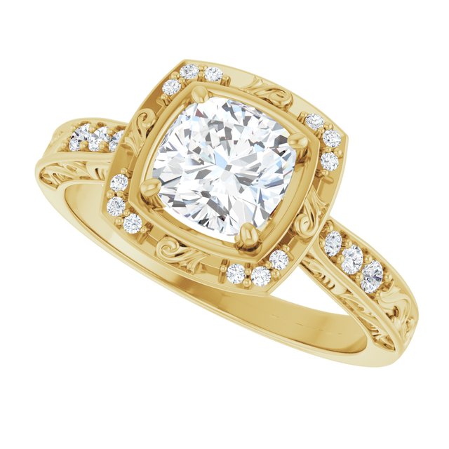 Sculptural Engagement Ring