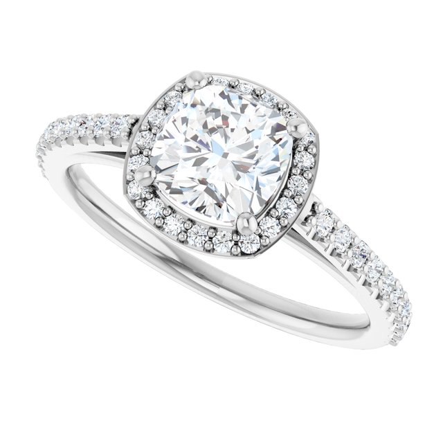 Halo-Style Engagement Ring
