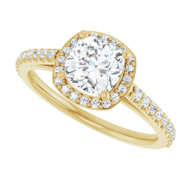 Halo-Style Engagement Ring