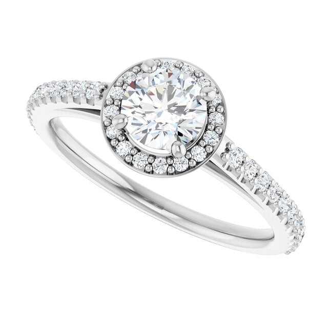 Halo-Style Engagement Ring