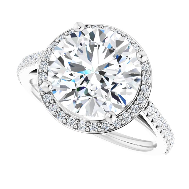 Halo-Style Engagement Ring
