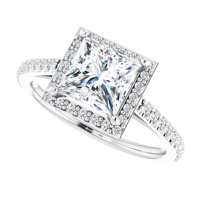 Halo-Style Engagement Ring