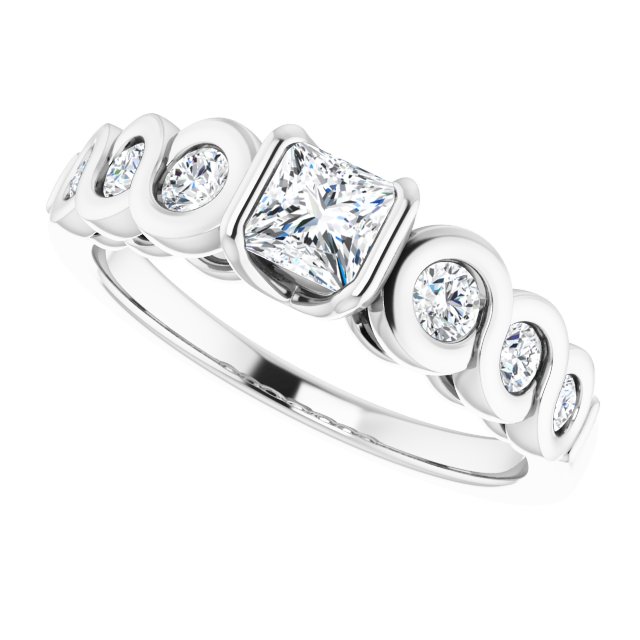 Bezel-Set Engagement Ring