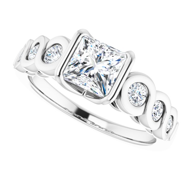 Bezel-Set Engagement Ring