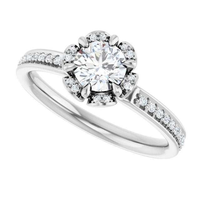 Halo-Style Engagement Ring