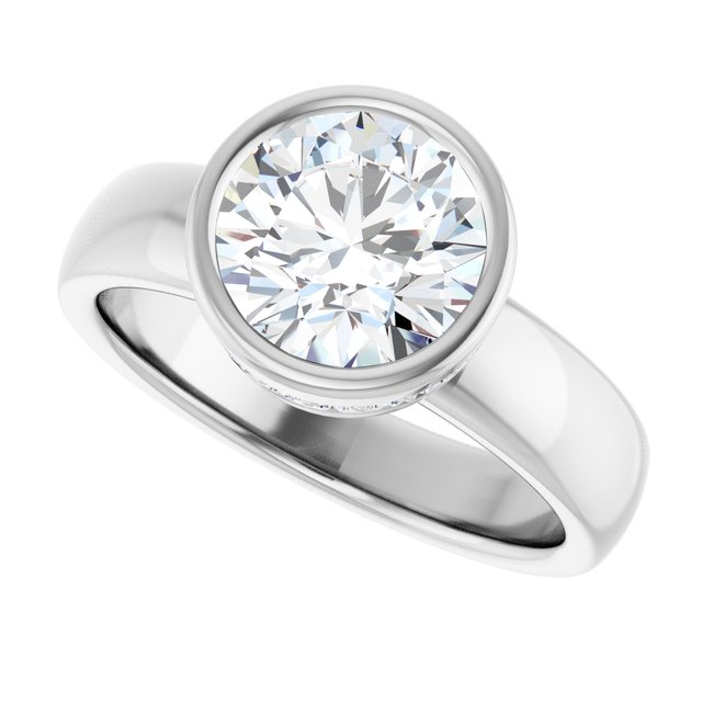 Bezel-Set Engagement Ring
