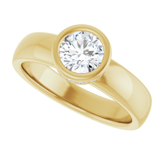 Bezel-Set Engagement Ring