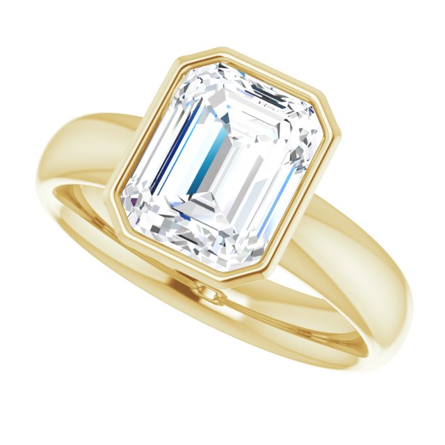Bezel-Set Solitaire Engagement Ring