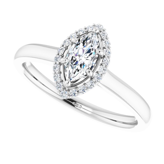 Halo-Style Engagement Ring