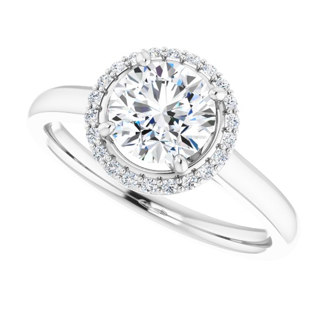 Halo-Style Engagement Ring