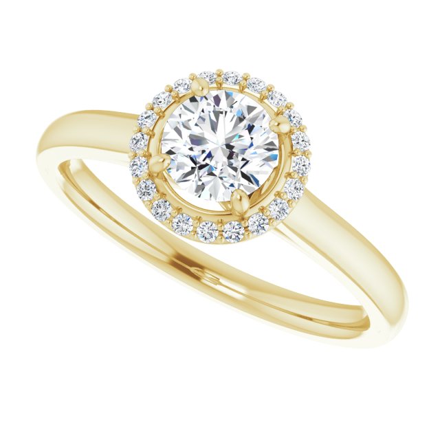 Halo-Style Engagement Ring