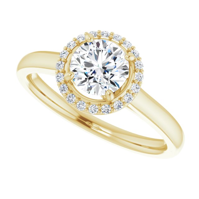 Halo-Style Engagement Ring