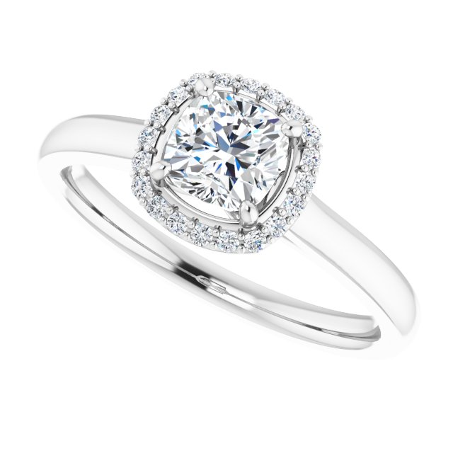 Halo-Style Engagement Ring