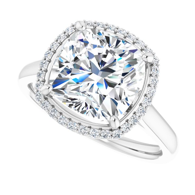 Halo-Style Engagement Ring