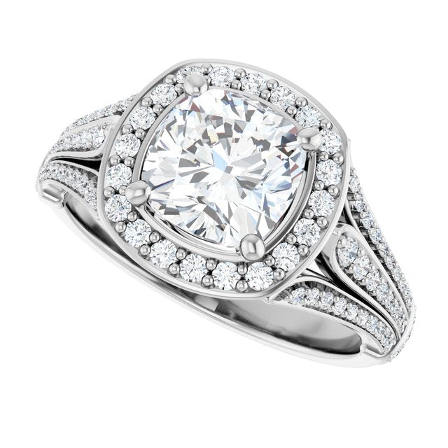 Halo-Style Engagement Ring