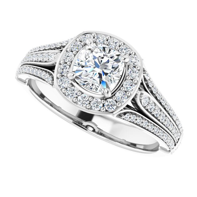 Halo-Style Engagement Ring