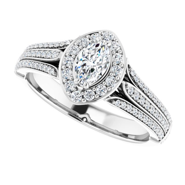 Halo-Style Engagement Ring