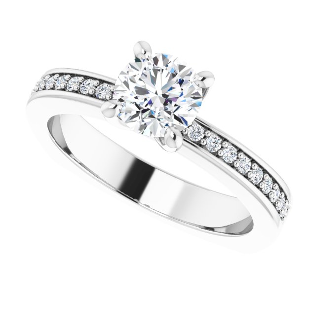 Accented Engagement Ring