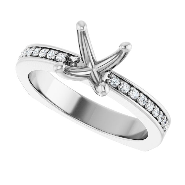 Accented Engagement Ring