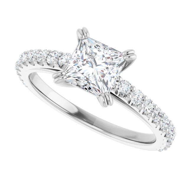 Accented Engagement Ring