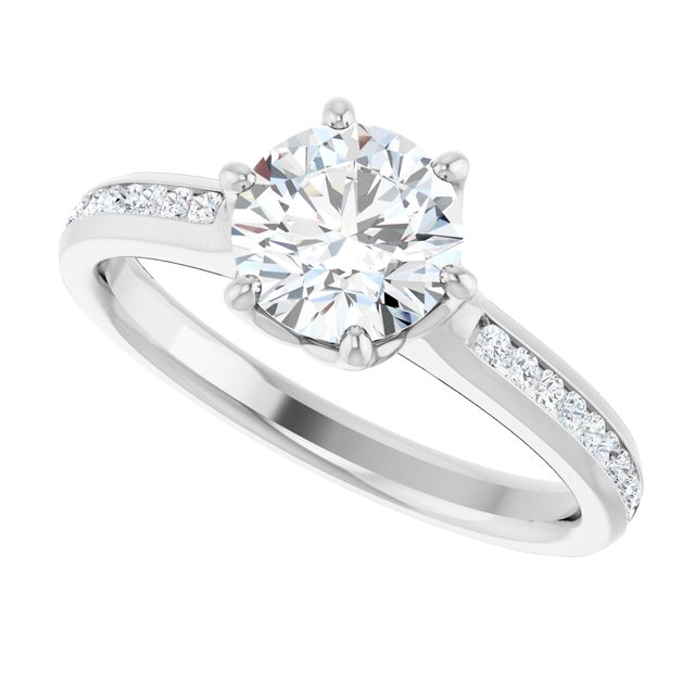 Accented Engagement Ring