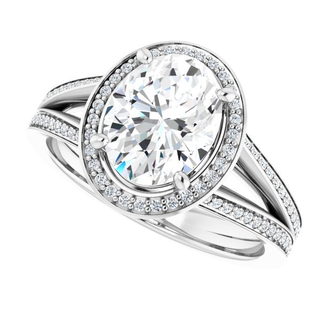 Halo-Style Engagement Ring