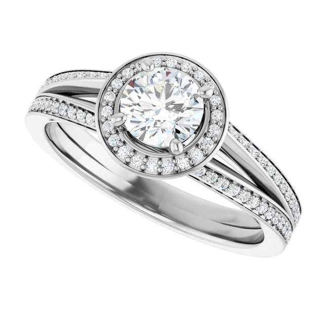 Halo-Style Engagement Ring