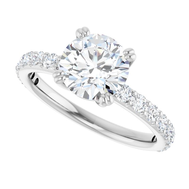 Accented Engagement Ring