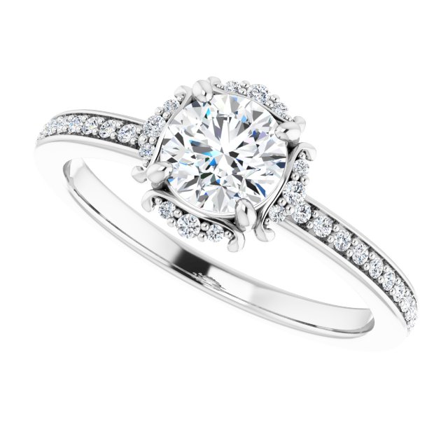 Halo-Style Engagement Ring