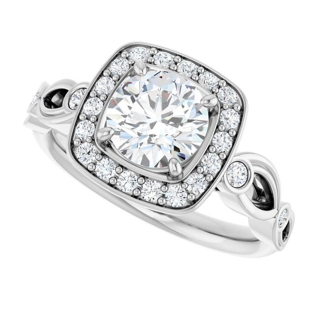 Halo-Style Engagement Ring