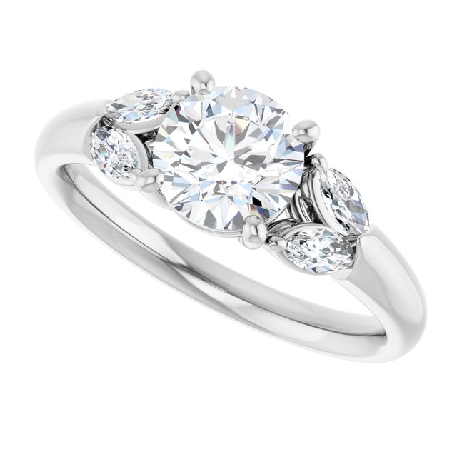 Accented Engagement Ring