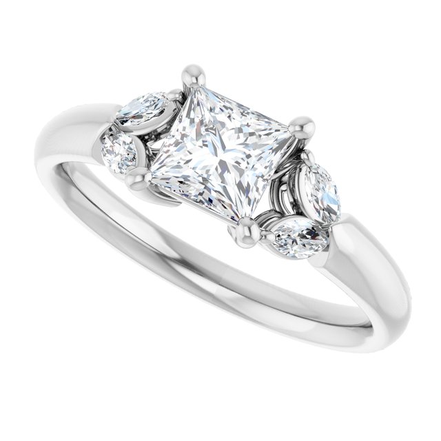 Accented Engagement Ring