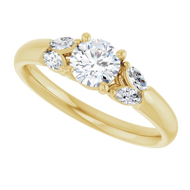 Accented Engagement Ring