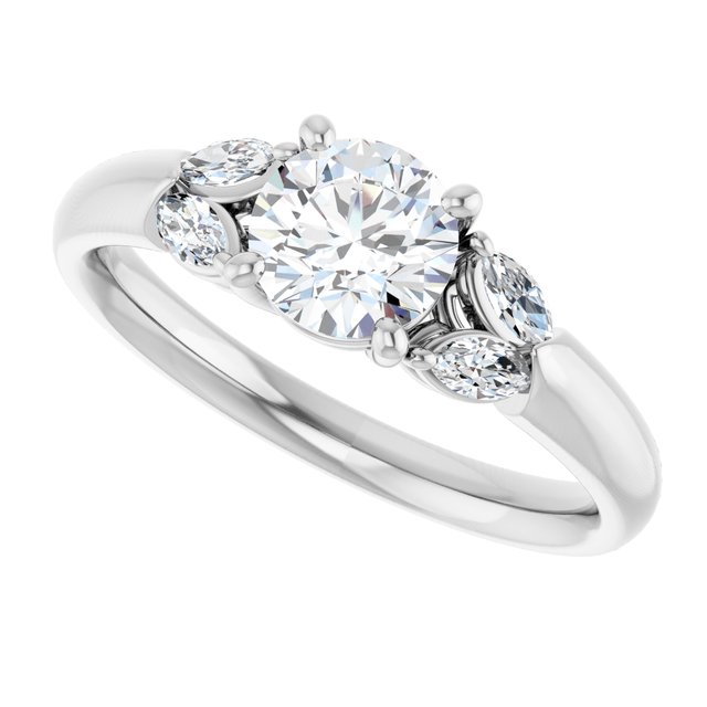Accented Engagement Ring
