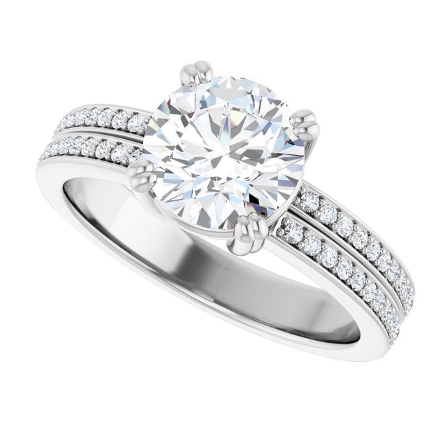 Accented Engagement Ring