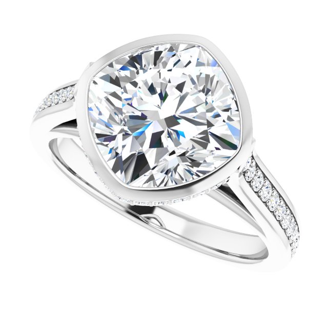 Bezel-Set Engagement Ring
