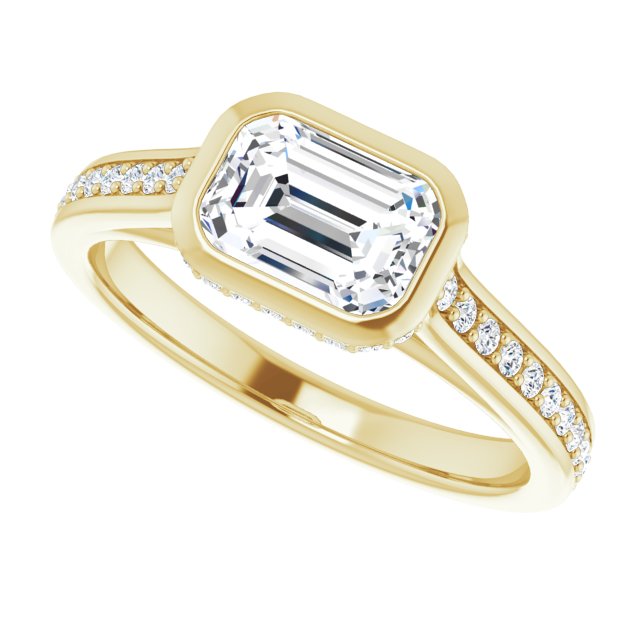 Bezel-Set Engagement Ring