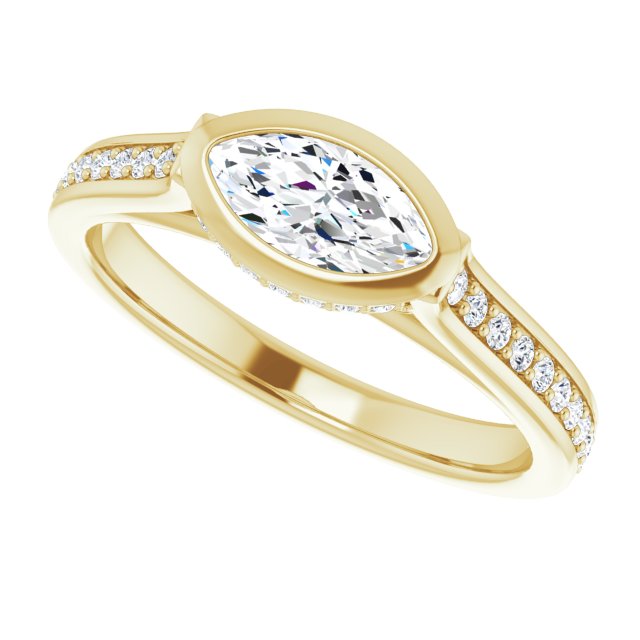 Bezel-Set Engagement Ring