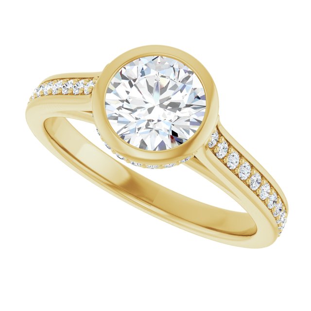 Bezel-Set Engagement Ring