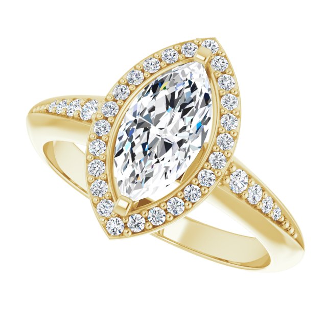 Halo-Style Engagement Ring