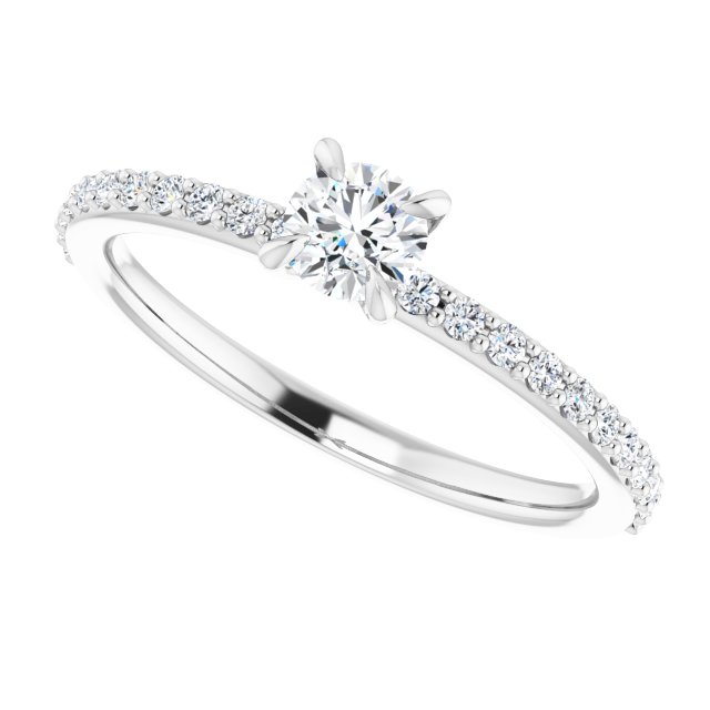 Accented Engagement Ring