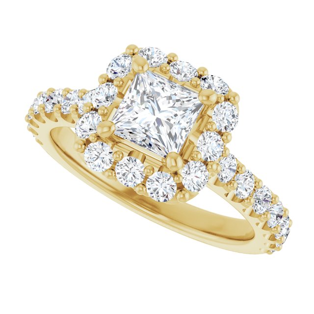 Halo-Style Engagement Ring
