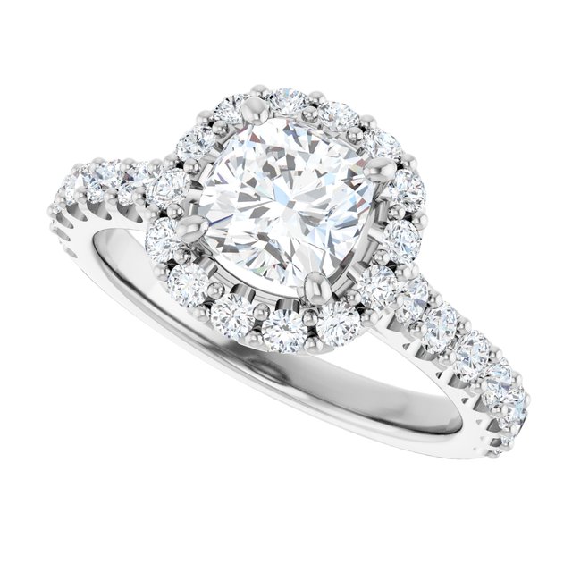 Halo-Style Engagement Ring