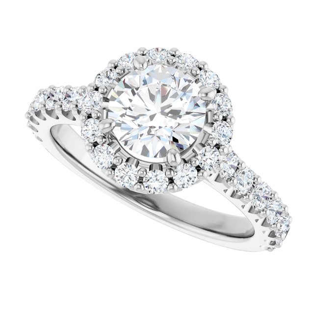 Halo-Style Engagement Ring