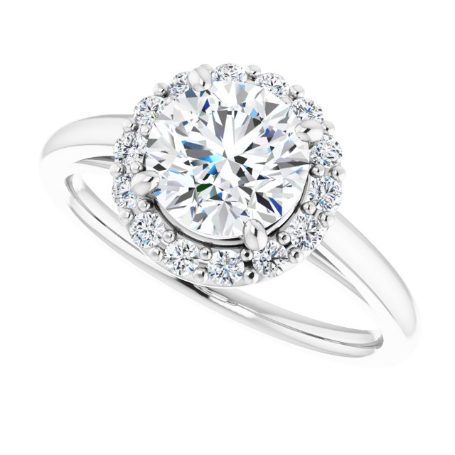 Halo-Style Engagement Ring