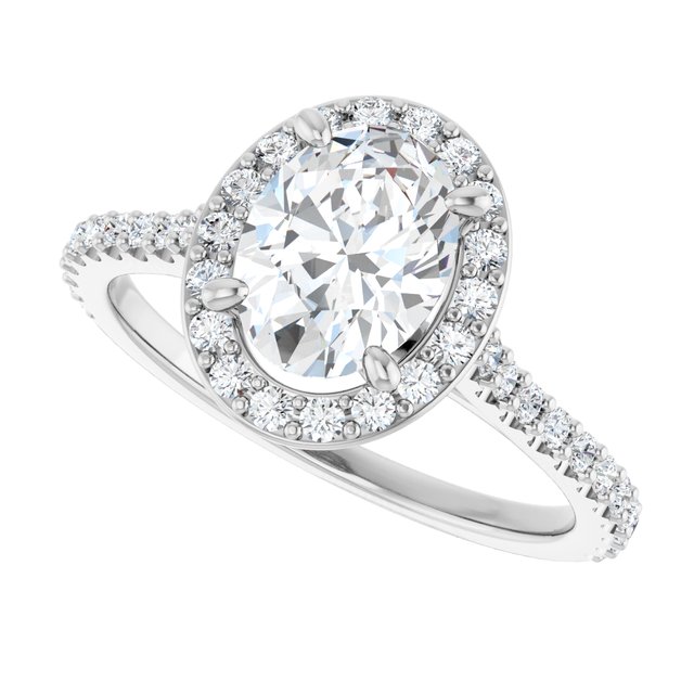 Halo-Style Engagement Ring