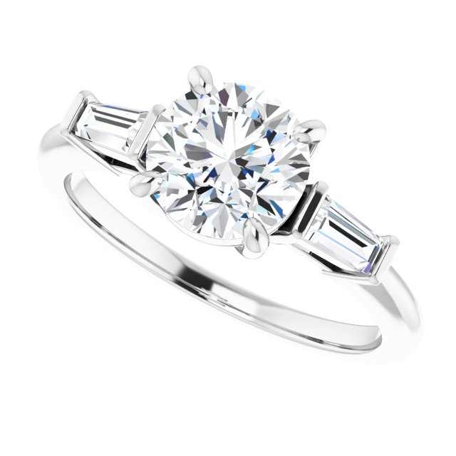 Accented Engagement Ring