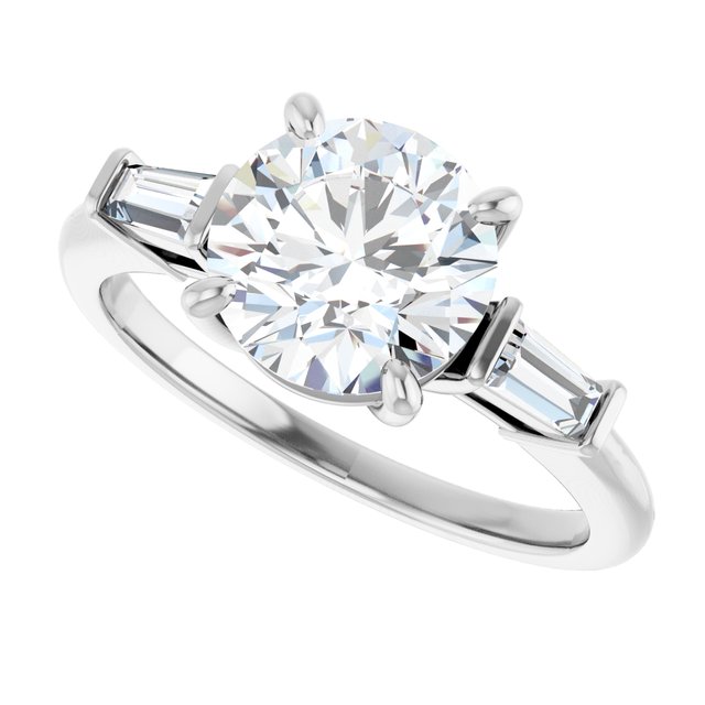 Accented Engagement Ring