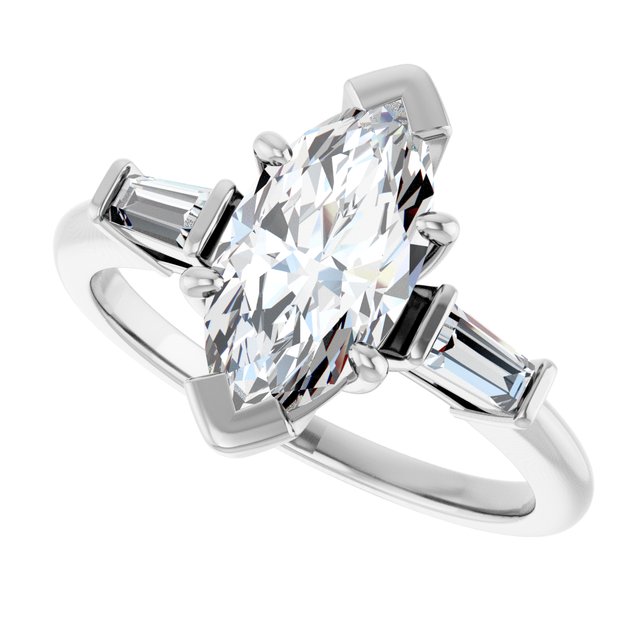 Accented Engagement Ring