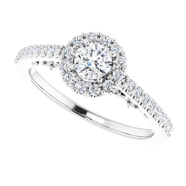Halo-Style Engagement Ring